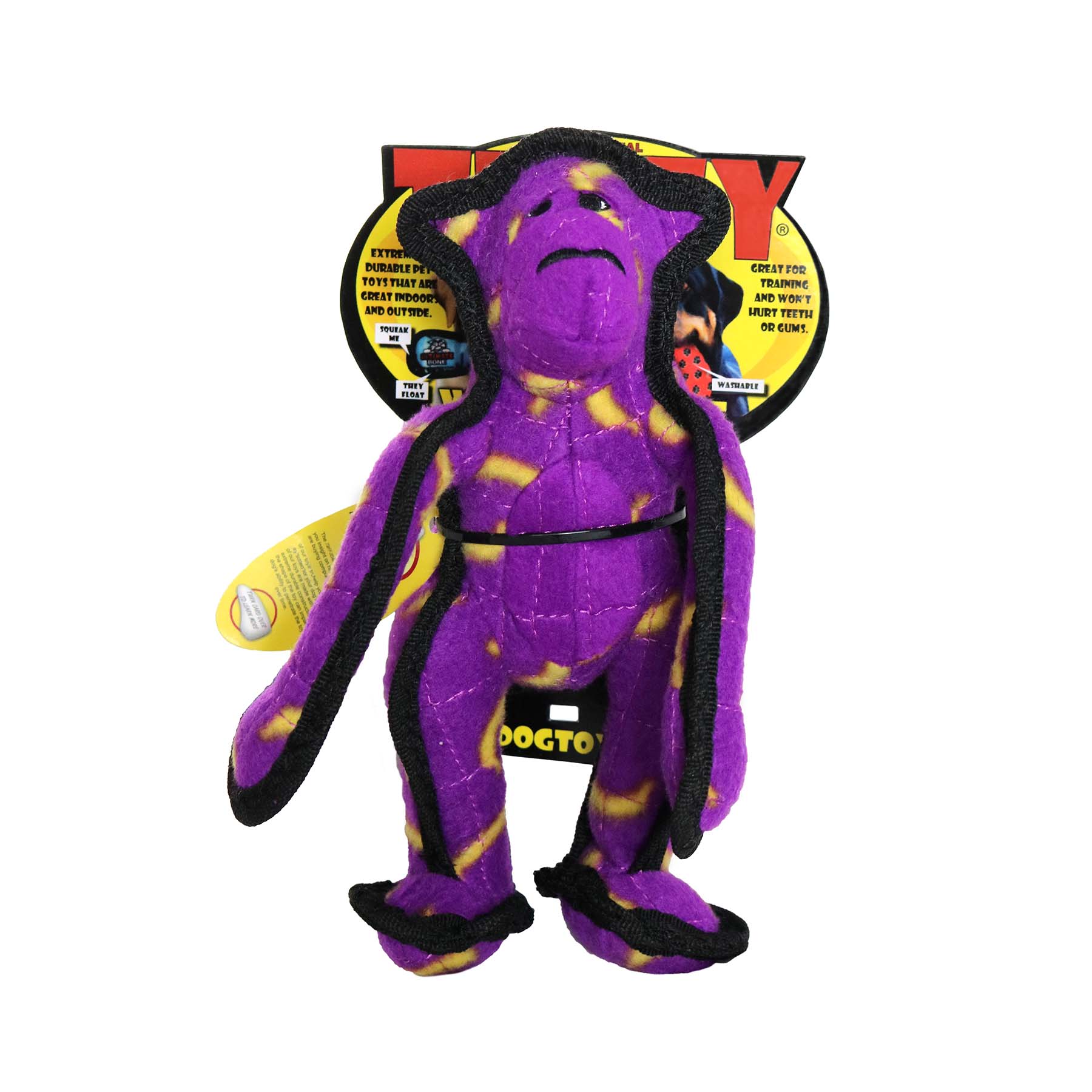 Tuffy Junior Zoo Monkey Durable Plush Dog Toy