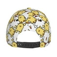 thumbnail image 4 of Picia Cartoon Chicken pattern Trucker Low Profile Hat Men Women Baseball Cap Dad Hat Adjustable Unconstructed Plain Cap, 4 of 9