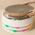 thumbnail image 5 of Board Cat Scratching Board Toy Haute Densité Scratch Resistant Interactive Round Scratcher Chat Jouet avec Cataire pour Chats, 5 of 5