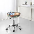 thumbnail image 7 of Lsque Bluey Round Bar chair cushion covers Velvet Fabric Premium Comfort Protects from Scratches and Stains for 14-17 Inch Chair- 14 inch, 7 of 7