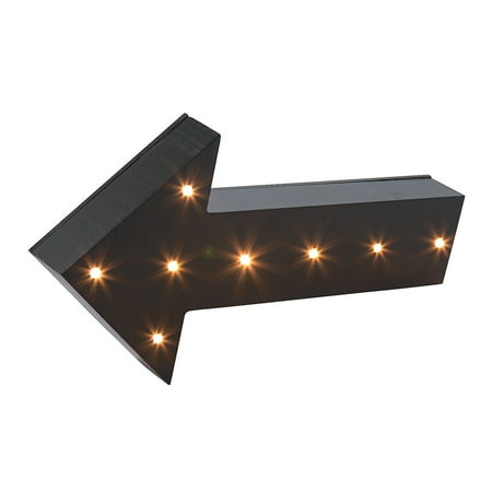 Home Accent Pieces Fun Express - Black Wood Arrow Marquee Sign for Wedding - Home Decor - Decorative Accessories - Home Accents - Wedding - 1 Piece ()