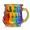 Guitar Cup, variant on Decorative Book Stack Coffee Mug, 12.5×8.5×7.5cm Artistic Resin Coffee Cup, Colorful Painted Novelty Tea & Coffee Glass-Style Cup for Home Office Desk Decor & Daily Drinkware