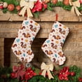 thumbnail image 6 of Lsque 18 Inches Forest Squirrel Nuts Pattern Christmas Stockings Hanging Ornaments,Knitted Xmas Fireplace Hanging Stocking,Holiday Decoration, 6 of 8