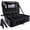 Black-Large, variant on Large Black Travel Makeup Case Professional Organizer with Adjustable Dividers