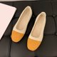 thumbnail image 4 of Zapatos Casuales Planos para las Mujeres Color-Bloque Dedo Redondo Boca Poco Profunda Deslizamiento en Zapatillas de Lienzo Primavera, Zapatos de Lienzo para las Mujeres, 4 of 5