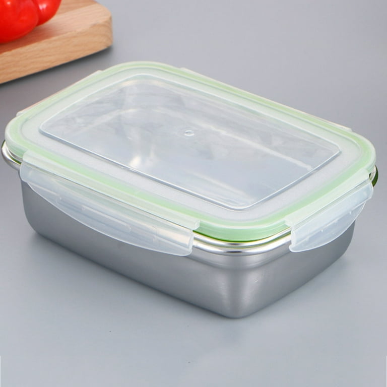 Stainless Steel Lunch Box Travel Leakproof Bowls Home Containers Lunchboxs  Kitchen Bento 350.550/850/1800ml