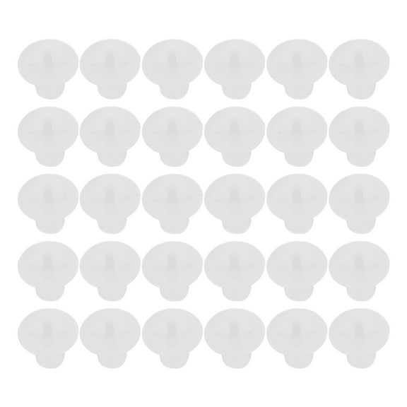 BESTYASH 100Pcs White Nylon Plastic Screws with Cross Recessed Flat Head for License Plate