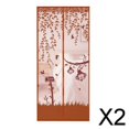 thumbnail image 1 of Paquete De 2-6 Puertas De Mosquitera Magnética, Cortina De Puerta De Malla Antimosquitos Café 2 piezas, 1 of 8