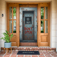 thumbnail image 5 of Spooky Design Don't Open Sign Metal Door Creepy Doll Decor Haunted House Prop for Halloween Party Horror Event Indoor Decoration, 5 of 9