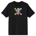 thumbnail image 6 of One Piece Live Action Straw Hat Pirates Logo Crew Neck Short Sleeve Men's Black T-shirt-Medium, 6 of 7