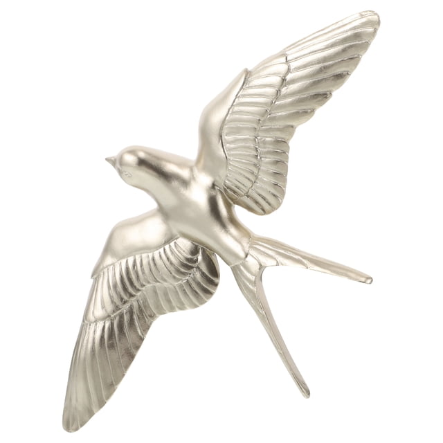 Decoración de pared de pájaro, escultura de pájaro 3D, esculturas de pared, estatua colgante para el hogar, sala de estar, entrada, comedor.