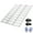76*50 inches, variant on 3-Piece Aluminum ATV Loading Ramps with Black Anti-Slip Traction Surface, Heavy Duty Foldable Utility Trailer Ramp for Four Wheeler, Motorcycle, Lawn Mower & UTV