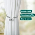 thumbnail image 2 of Magnetic Curtain Tiebacks, 4PCS Decorative Drape Tie Backs, Octagon Style Curtain Holdbacks Rope Holdback Holder for Window Draperies (4 Grey), 2 of 5