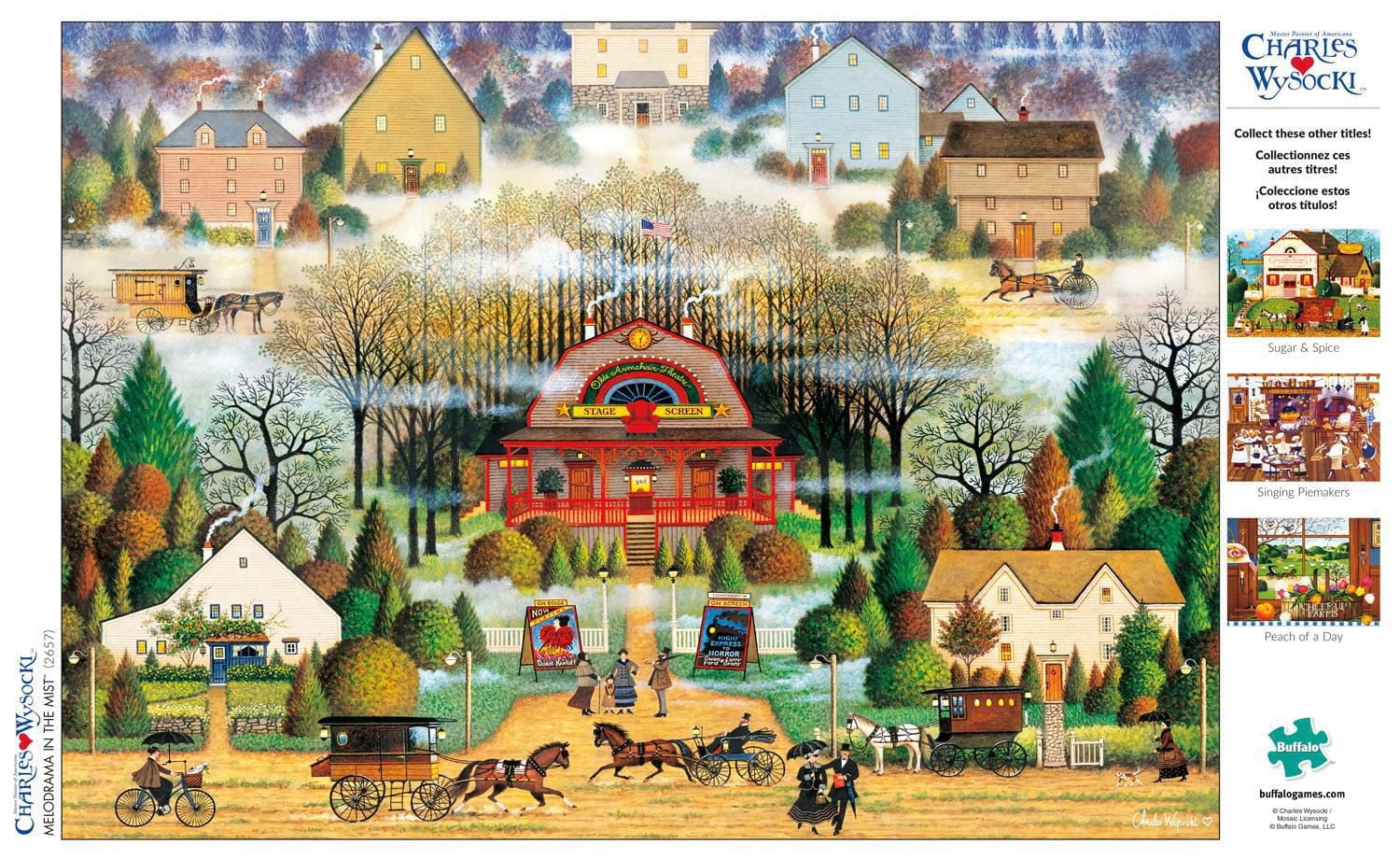 Buffalo Games - Charles Wysocki - Melodrama in the Mist - 300 Piece Jigsaw Puzzle