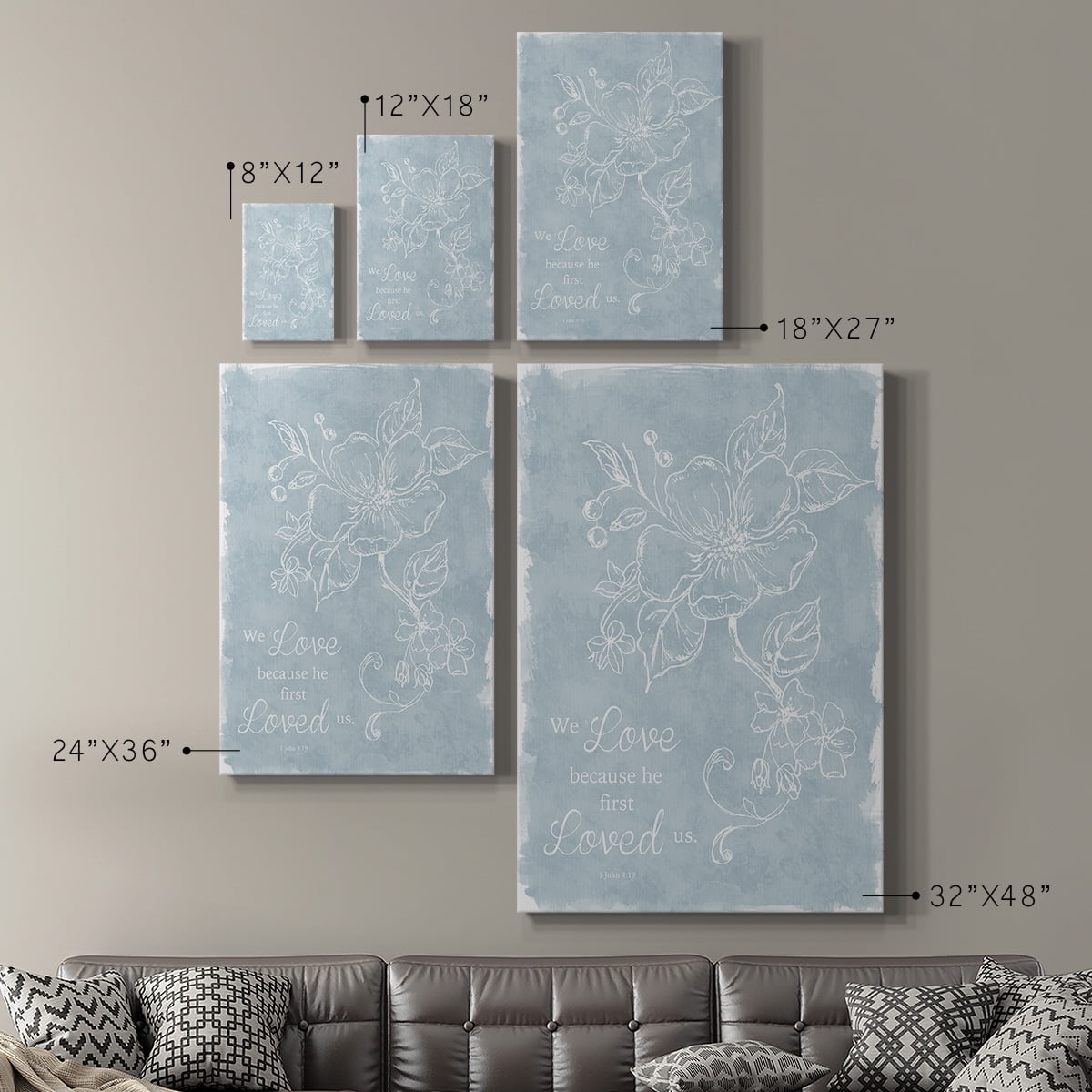 Loved Us First Premium Gallery Wrapped Canvas - Ready to Hang