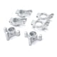 thumbnail image 2 of Copas de dirección del automóvil Copa de montura de metal C Kit de rueda de rueda de rueda Reemplazo para WLTOYS 12401 12402 12403 12404 Silver 44573 RC Inevent FN010141-05, 2 of 7