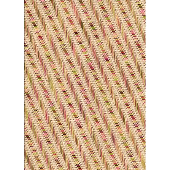 Ahgly Company Indoor Rectangle Patterned Papaya Orange Area Rugs, 2' x 4'