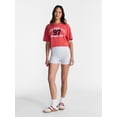 thumbnail image 2 of No Boundaries Boxy Cropped Graphic Tee, Women's and Women's Plus XXS-4X, 2 of 5
