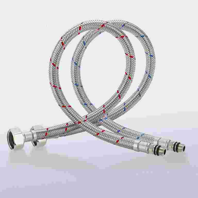 Precision Auto Labs Blue Stainless Steel Braided Hose Sleeve Kit – Universal