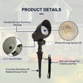 thumbnail image 7 of 12-Pack 3CCT Low Voltage LED Landscape Spotlights, 2700K/3000K/4000K Selectable, 3W 12-24V Outdoor Pathway Lights  CRI90+, Aluminum Housing Landscape Lights for Garden Yard, ETL Listed, Bronze Finish, 7 of 7