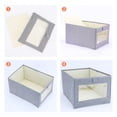 thumbnail image 3 of Unique Bargains Fabric Storage Bin 1 Pack Collapsible Storage Basket for Organizing Gray, 3 of 7