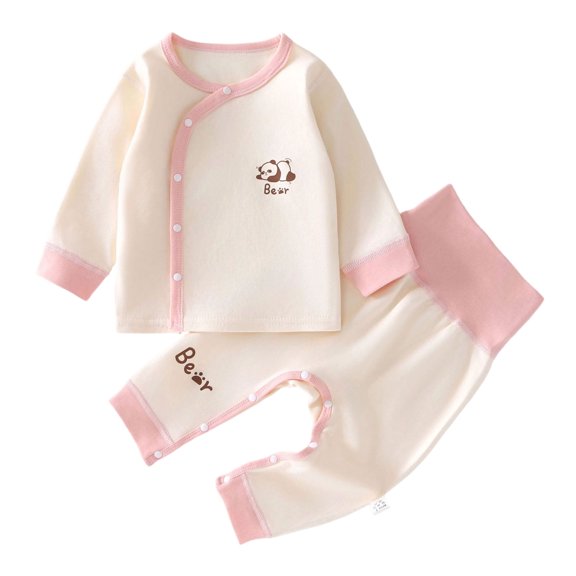 Quealent Toddler Baby Boys Girls Sung Fit Sleepwear Pajamas 2pcs Pjs Set (Pink, 6-9 Months)