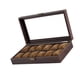 thumbnail image 4 of Caja organizadora para guardar relojes, regalo, tapa transparente, accesorio a prueba de polvo, portátil para hombres. 12 ranuras, 4 of 9