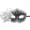 B002- Silver, variant on Masquerade Party Eyemask, Womens Masquerade Mask, Masquerade Masks for Women, Masks for Masquerade Party, Silver Masquerade Mask for Women, Sparkly Rhinestone Accent Side Feather