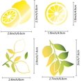 Lemon Stencil Orange Fruit Leaves Summer Metal Journal Template ...