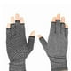 thumbnail image 4 of Guantes de medio dedo elásticos para artritis, compresión, alivian el dolor, guantes sin dedos para entrenamiento, Fitness, punto gris L, 4 of 8