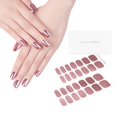 thumbnail image 1 of DANNI & TONI Tiras de uñas de gel semicuradas oro rosa (brillo champán) pegatinas de uñas de gel espejo metálicas 28 pegatinas, 1 of 5
