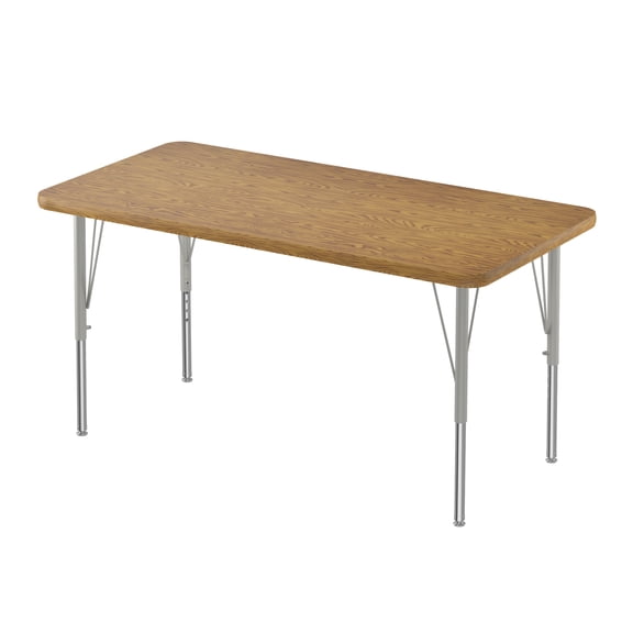 Correll 24x36" Top Bar Stool/Standing Height Activity Table in Oak