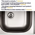 thumbnail image 2 of Nano Towels Stainless Steel Cleaner | The Amazing Chemical Free Stainless Steel Cleaning Reusable Wipe Cloth | Kid & Pet Safe | Light Green 7x16" (1 pc), 2 of 5