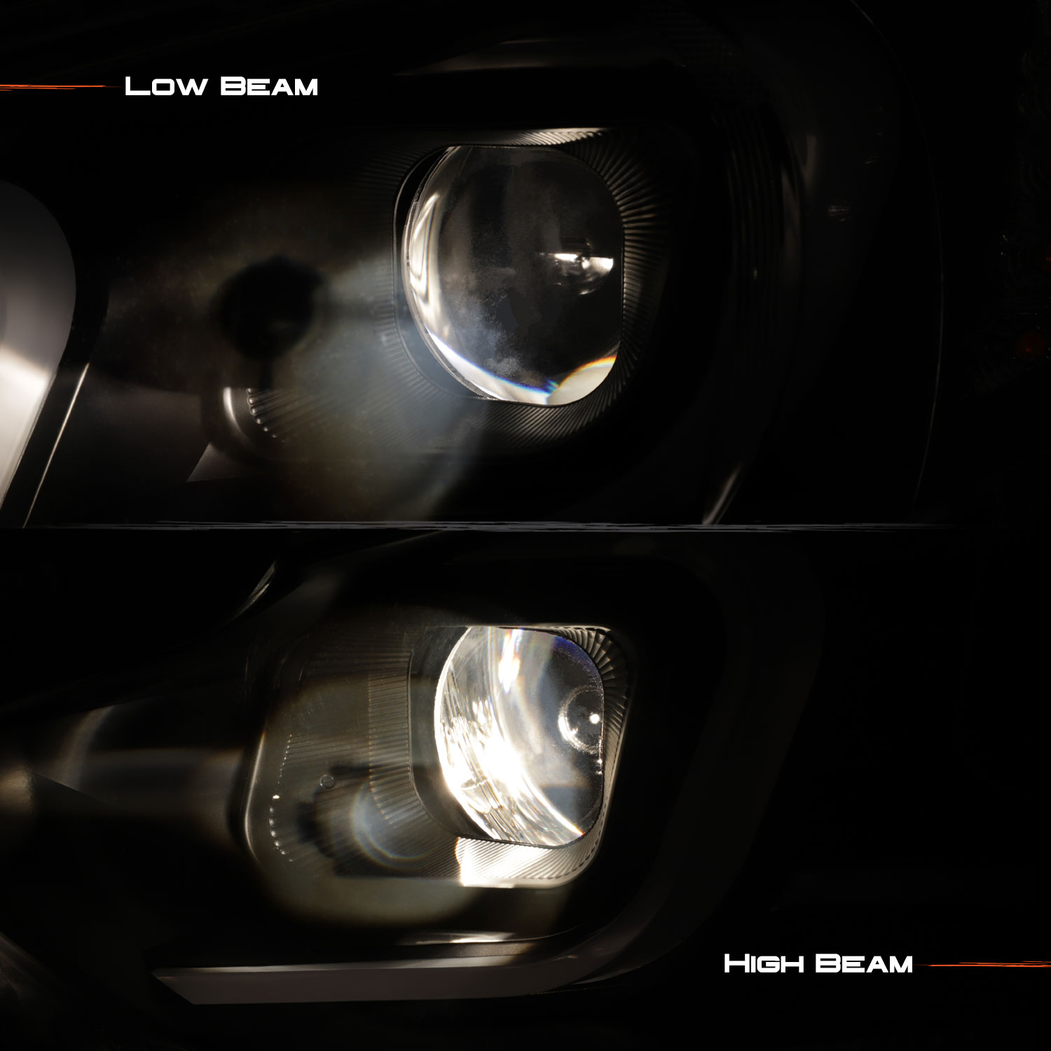 For 2014-17 Mazda LED DRL Light Tube Projector Black Headlights Pair  Housing