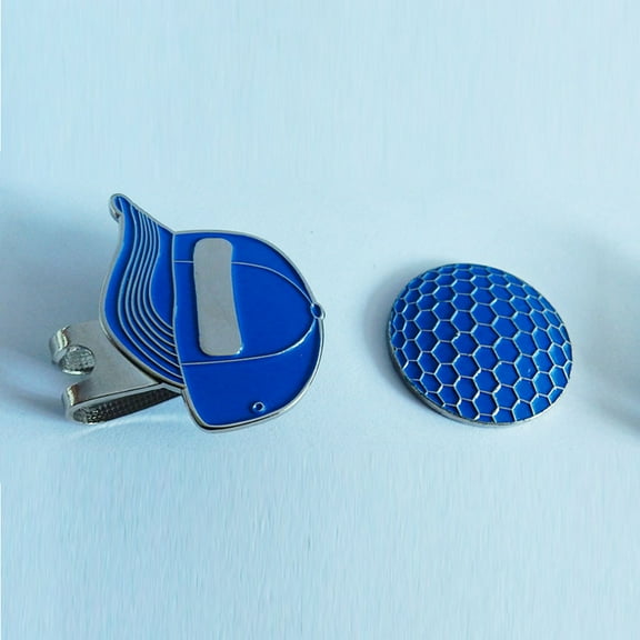 LULULION Golf Hat Clip Markers, Assorted Colors, Sturdy Alloy, Magnetic, Easy Fit, 2Pcs