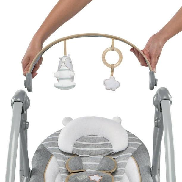 Ingenuity Boutique Collection Swing n Go Portable Swing Bella Teddy Walmart