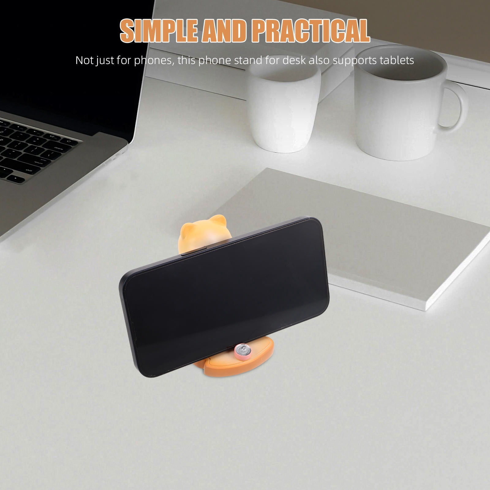 LOLIPPYY Phone Stand Desk Anti-slip Base Cute Phone Stand Kawaii Style 1Set