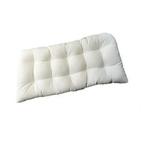 RSH Décor Indoor Outdoor Sunbrella Single Tufted Wicker Loveseat Settee, Standard, Canvas White