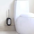 thumbnail image 2 of Escobilla de baño para WC, soporte de escobilla de baño desmontable montado en la pared, escobilla de baño para limpieza de habitaciones, diseño moderno decorativo - negro/, 2 of 5