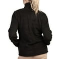 thumbnail image 4 of COUVER Women’s Lightweight Soft Warm Plush Winter Jacket, SOLID BLACK, S, 1 Piece, 4 of 4