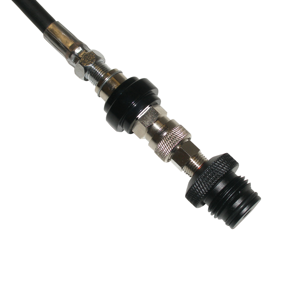 Nail Staple Gun CO2 HPA Air Tank Coiled Remote Hose Set + Bleed Quick Disconnect