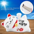 thumbnail image 2 of Yjmei - Soporte para la suerte con forma de gato, brazo alargador que hace señas para que se acumule la fortuna, accesorio para coche con energía solar, 2 of 5