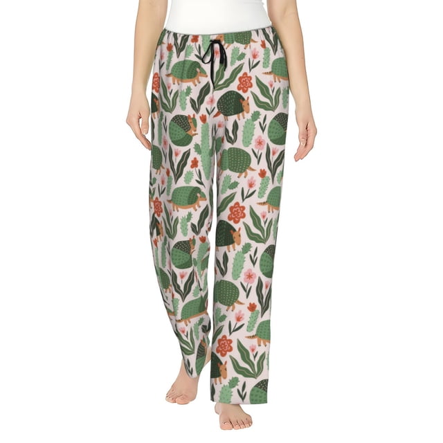 Balery Armadillo Pantalones de pijama para mujer, pijamas ultraligeros, pantalones de estar por casa-Medium