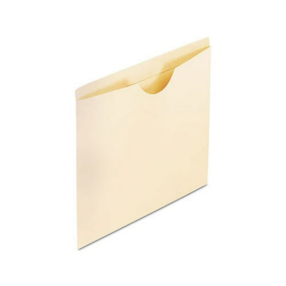 Manila Reinforced File Jackets 2-Ply Straight Tab, Letter Size, Manila, 100/Box