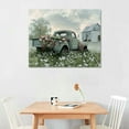 thumbnail image 2 of COMIO Farmhouse Truck Wall Art - Old Truck Canvas Prints, Barn Pictures Wall Art for Rustic Home Decor, Rustic Landscape Canvas Painting, Red Car Posters Framed Artwork for Country Wall Decor, 2 of 6