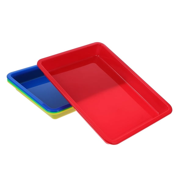 LEEYNEER 4 Pcs Early Education Storage Tray Sorting Trays Trays Plastic Classroom Tray Child
