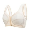 thumbnail image 2 of HVOBTTY Comfort Push Up Bras for Women, Womens Bras No Underwire, Woman Color Thin and Steel Hoop Gathered Breathable Underwear For Daily Bras Beige, 44, 2 of 4