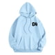 thumbnail image 3 of MHFRRA Sudadera con Capucha Informal para Hombre, Estilo Holgada, con Estampado, para El Día Del Partido de Fútbol, Cómoda y Cálida para Uso Diario En Otoño E Invierno Azul cielo, 3 of 4