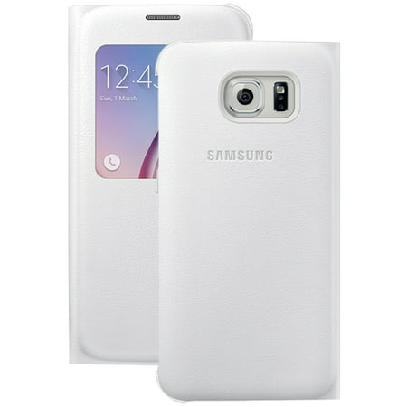 Samsung 34-2886-05-XP S-View Flip Cover for Samsung Galaxy S 6 (White Pearl)