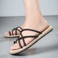 thumbnail image 2 of Mens Slippers,Men Flip Flop Slippers Flat Sole Comfort Sandals for Beach Summer Casual Wear,Slippers for Men,Brown,8.5, 2 of 6